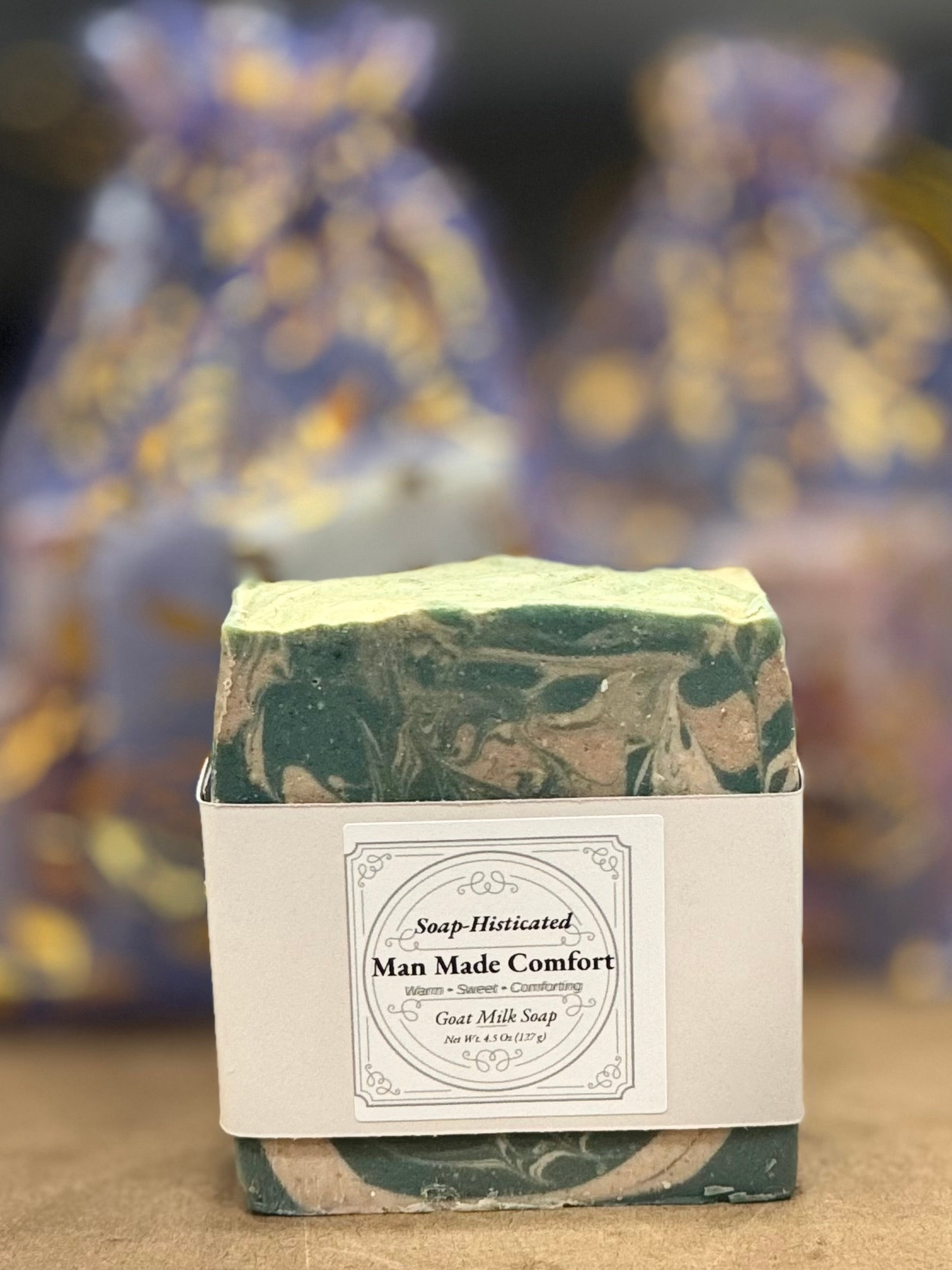 Man Made Comfort Goat Milk Soap – Sweater Weather Scent | Warm, Sweet, Handcrafted Bar