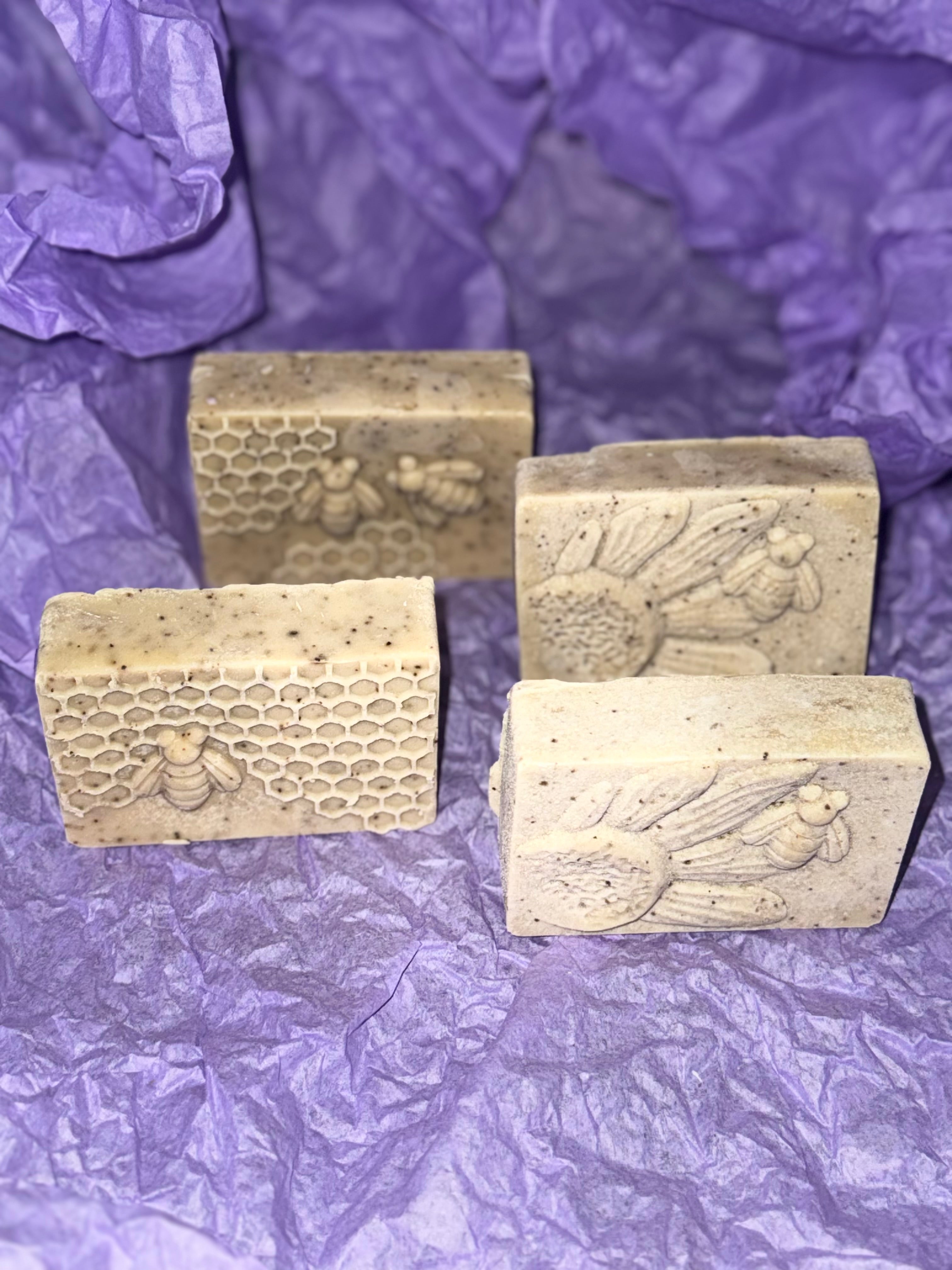 Handmade Goat Milk Soap - Honey Orange Latte - Sweet Orange & Cedarwood - 3.5oz