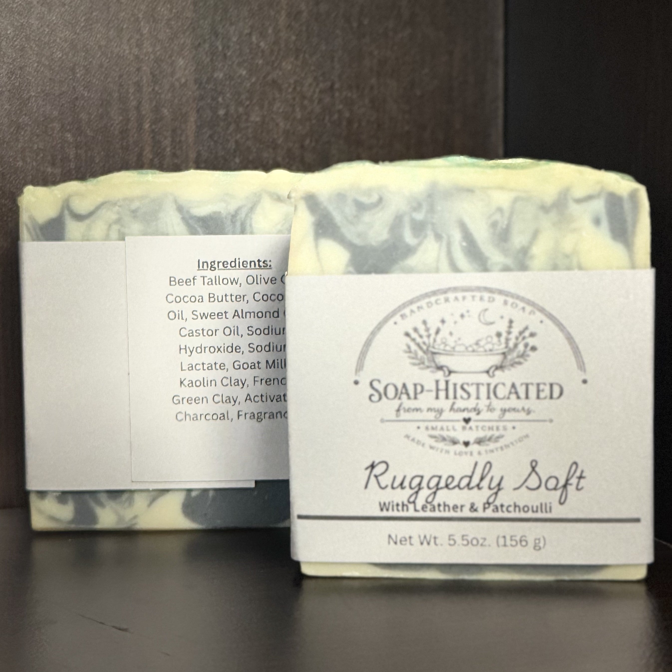 Ruggedly Soft | Leather & Patchouli Soap